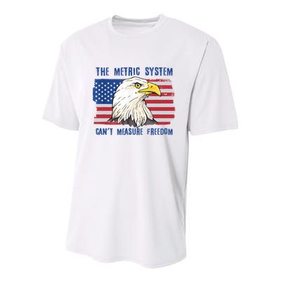 The Metric System Cant Measure Freedom 4th Of July Youth Performance Sprint T-Shirt