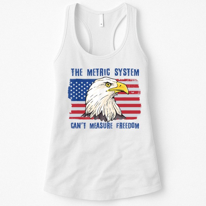 The Metric System Cant Measure Freedom 4th Of July Womens Tank Top