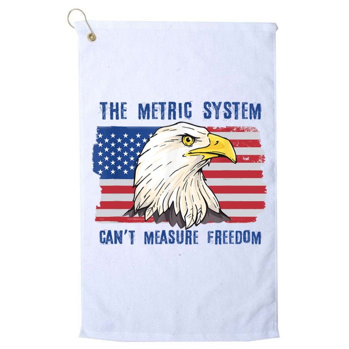 The Metric System Cant Measure Freedom 4th Of July Golf Towel