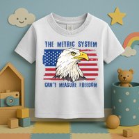 The Metric System Cant Measure Freedom 4th Of July Toddler T-Shirt