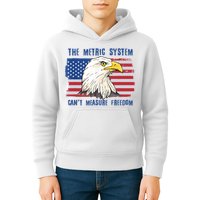 The Metric System Cant Measure Freedom 4th Of July Kids Hoodie
