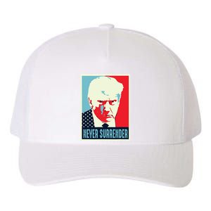 Trump Mug Shot Never Surrender Yupoong Adult 5-Panel Trucker Hat