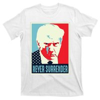 Trump Mug Shot Never Surrender T-Shirt