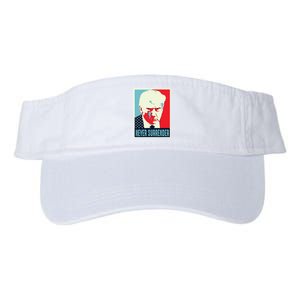 Trump Mug Shot Never Surrender Valucap Bio-Washed Visor