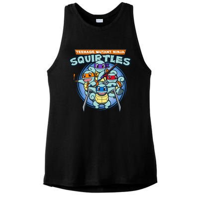 Teenage Mutant Squirtles Ladies PosiCharge Tri-Blend Wicking Tank