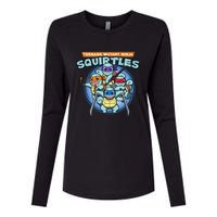 Teenage Mutant Squirtles Womens Cotton Relaxed Long Sleeve T-Shirt