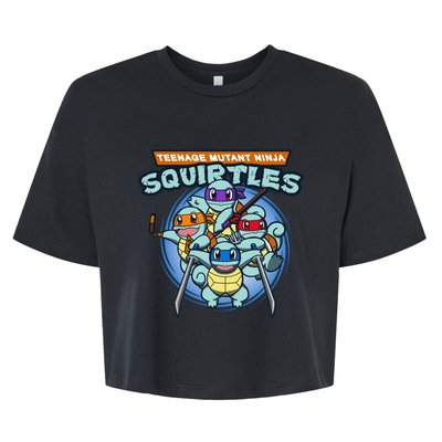 Teenage Mutant Squirtles Bella+Canvas Jersey Crop Tee