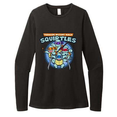 Teenage Mutant Squirtles Womens CVC Long Sleeve Shirt