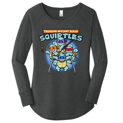 Teenage Mutant Squirtles Women's Perfect Tri Tunic Long Sleeve Shirt