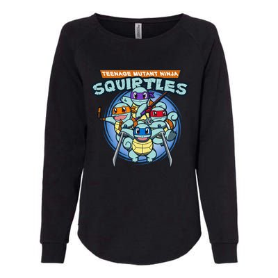 Teenage Mutant Squirtles Womens California Wash Sweatshirt