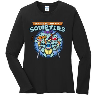 Teenage Mutant Squirtles Ladies Long Sleeve Shirt