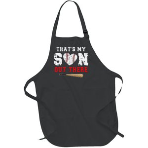 That's My Son Out There Baseball Mom Dad funny Parents Full-Length Apron With Pockets