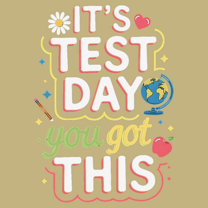 Testing Motivation Student Teacher Its Test Day You Got Button