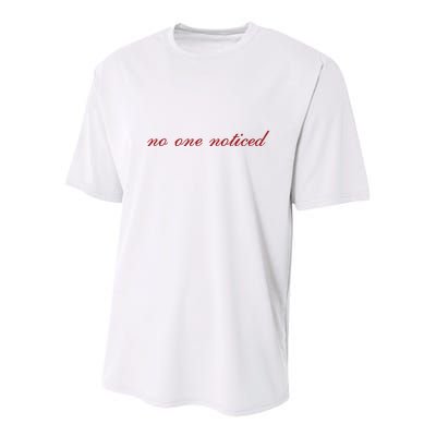 The MaríAs Store No One Noticed Youth Performance Sprint T-Shirt