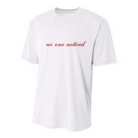 The MaríAs Store No One Noticed Youth Performance Sprint T-Shirt