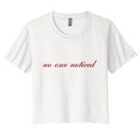 The MaríAs Store No One Noticed Women's Crop Top Tee