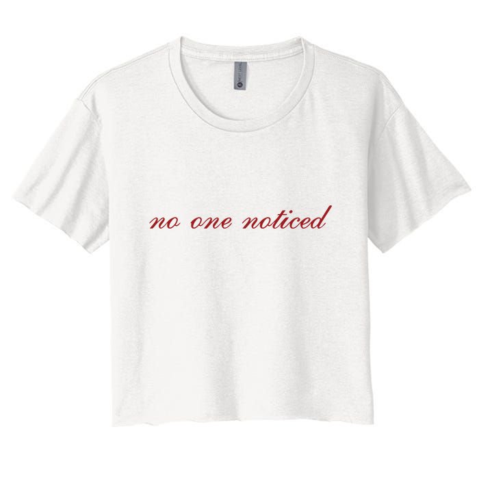 The MaríAs Store No One Noticed Women's Crop Top Tee