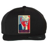 Trump Mug Shot Donald Trump Mug Shot Never Surrender Wool Snapback Cap