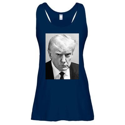 Trump Mug Shot Donald Trump Mug Shot Ladies Essential Flowy Tank