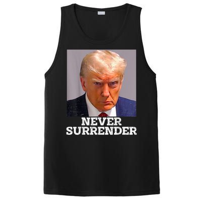 Trump Mug Shot Donald Trump Mug Shot Never Surrender PosiCharge Competitor Tank