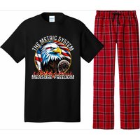 The Metric System CanT Measure Freedom Eagle Usa Flag Pajama Set