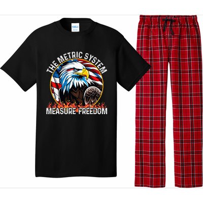 The Metric System CanT Measure Freedom Eagle Usa Flag Pajama Set