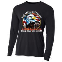 The Metric System CanT Measure Freedom Eagle Usa Flag Cooling Performance Long Sleeve Crew