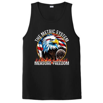 The Metric System CanT Measure Freedom Eagle Usa Flag PosiCharge Competitor Tank