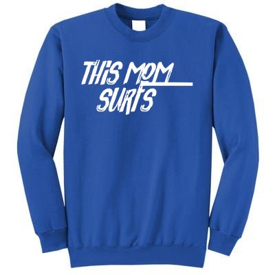 This Mom Surfs Female Surfer Surfing Surfer Gift Sweatshirt