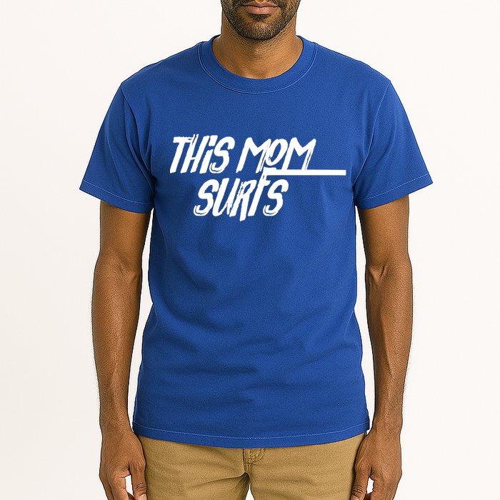 This Mom Surfs Female Surfer Surfing Surfer Gift Tall T-Shirt