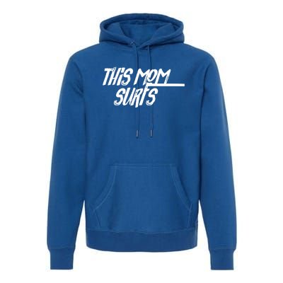 This Mom Surfs Female Surfer Surfing Surfer Gift Premium Hoodie