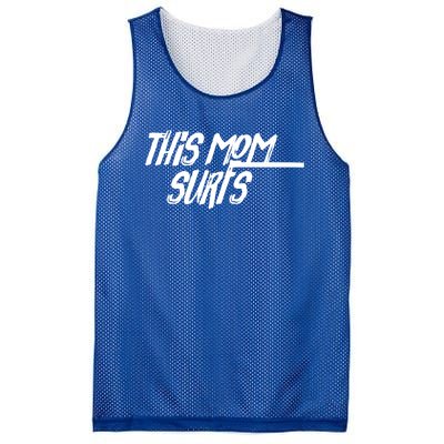 This Mom Surfs Female Surfer Surfing Surfer Gift Mesh Reversible Basketball Jersey Tank