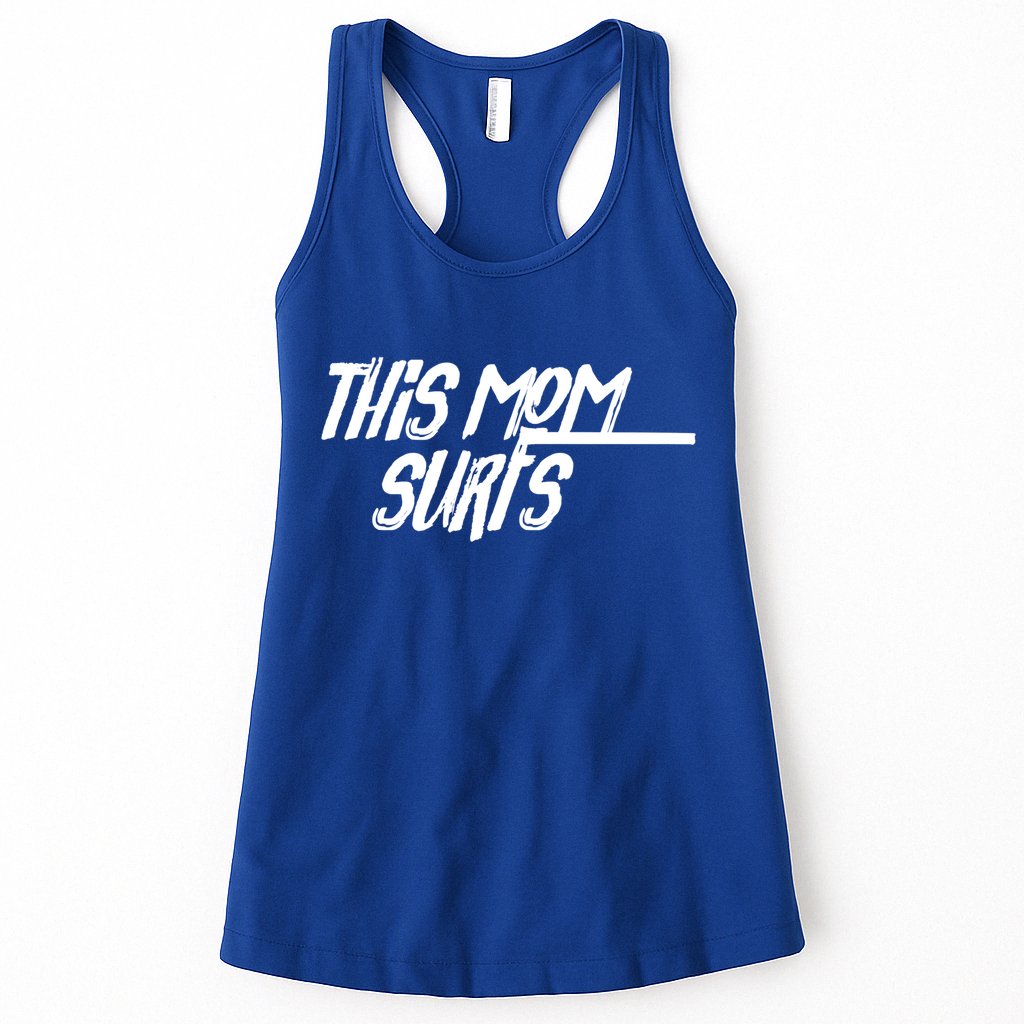 This Mom Surfs Female Surfer Surfing Surfer Gift Womens Tank Top