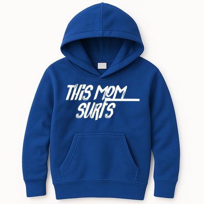 This Mom Surfs Female Surfer Surfing Surfer Gift Kids Hoodie