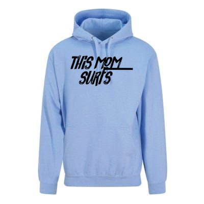 This Mom Surfs Female Surfer Surfing Surfer Gift Unisex Surf Hoodie