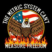 The Metric System Cant Measure Freedom Funny 4th Of July 7-Panel Snapback Hat