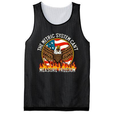 The Metric System Cant Measure Freedom Funny 4th Of July Mesh Reversible Basketball Jersey Tank