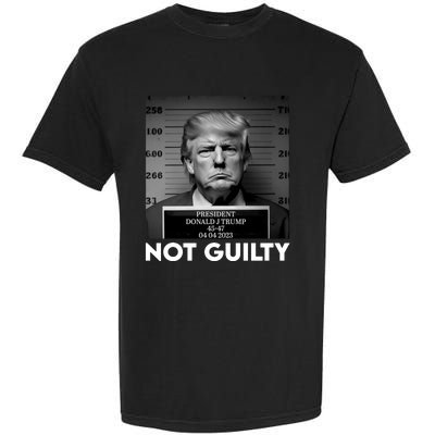 Trump Mug Shot, Trump Not Guilty Pro Trump Supporter Garment-Dyed Heavyweight T-Shirt