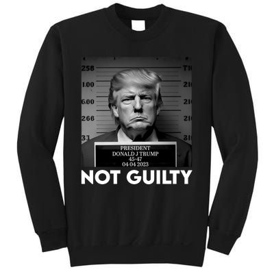 Trump Mug Shot, Trump Not Guilty Pro Trump Supporter Sweatshirt