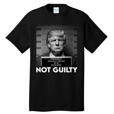 Trump Mug Shot, Trump Not Guilty Pro Trump Supporter Tall T-Shirt