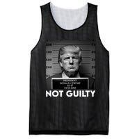 Trump Mug Shot, Trump Not Guilty Pro Trump Supporter Mesh Reversible Basketball Jersey Tank