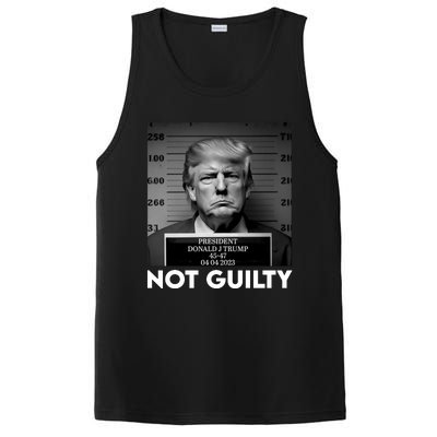 Trump Mug Shot, Trump Not Guilty Pro Trump Supporter PosiCharge Competitor Tank