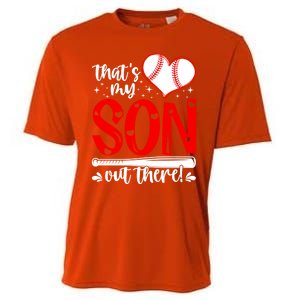 Thats My Son Baseball Mom Dad Mothers Day Gift Cooling Performance Crew T-Shirt