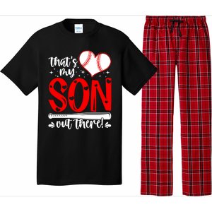 Thats My Son Baseball Mom Dad Mothers Day Gift Pajama Set