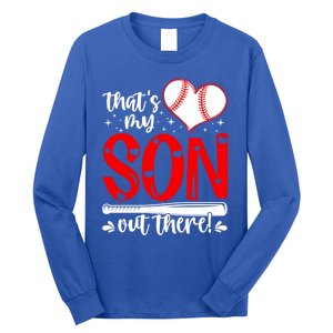 Thats My Son Baseball Mom Dad Mothers Day Gift Long Sleeve Shirt