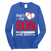 Thats My Son Baseball Mom Dad Mothers Day Gift Long Sleeve Shirt