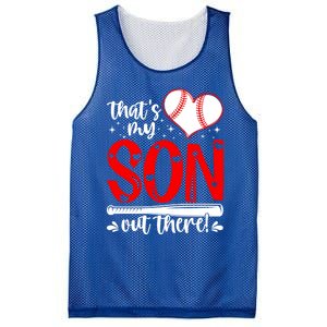 Thats My Son Baseball Mom Dad Mothers Day Gift Mesh Reversible Basketball Jersey Tank