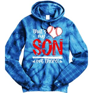 Thats My Son Baseball Mom Dad Mothers Day Gift Tie Dye Hoodie