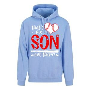 Thats My Son Baseball Mom Dad Mothers Day Gift Unisex Surf Hoodie