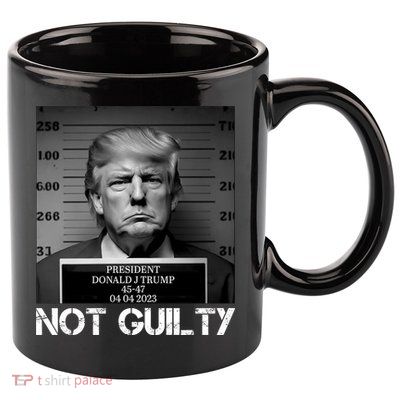 Trump Mug Shot, Trump Not Guilty Pro Trump Supporter 11oz C Handle Ceramic Mug